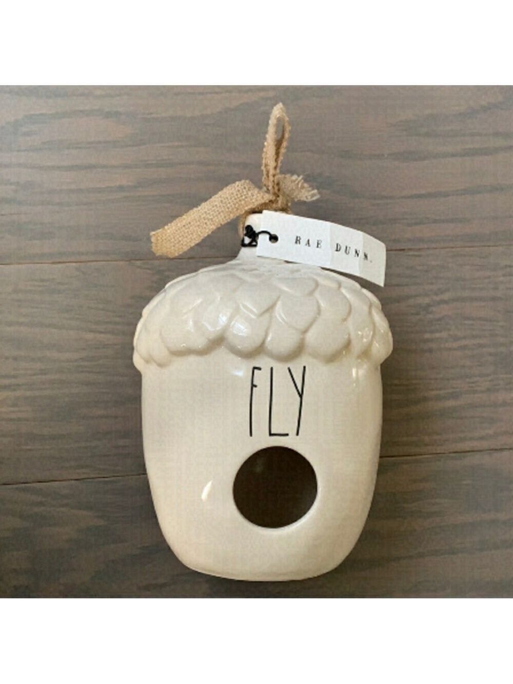 New Rae Dunn FLY Acorn Birdhouse